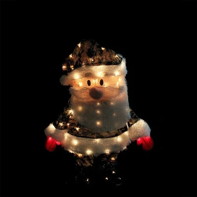 Northlight 32" Pre-Lit Lane Camo Santa Claus Christmas Outdoor Decor - Clear Lights 3 Northlight 32" Pre-Lit Lane Camo Santa Claus Christmas Outdoor Decor - Clear Lights