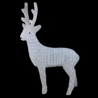 Northlight 41" Lighted Commercial Grade Acrylic Reindeer Christmas Display Decoration 4 Northlight 41" Lighted Commercial Grade Acrylic Reindeer Christmas Display Decoration - Image 2