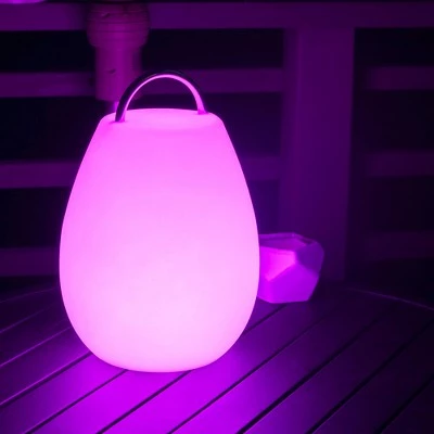 Allsop Glow 12.6" Wander Outdoor Table Lamp - White - Mooni 3 Allsop Glow 12.6" Wander Outdoor Table Lamp - White - Mooni - Image 2