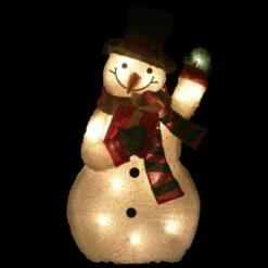 Northlight 32" White and Red Waving Snowman Outdoor Christmas Yard Decor -Outdoor Lighting Official Shop unnamed file 1116