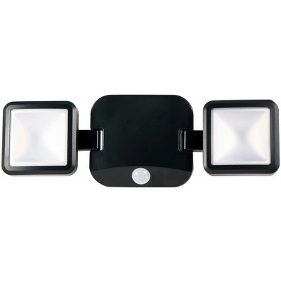 Energizer 600 Lumens Outdoor LED Motion Sensing Dual Head Security Outdoor Wall Light Black 3 Energizer 600 Lumens Outdoor LED Motion Sensing Dual Head Security Outdoor Wall Light Black