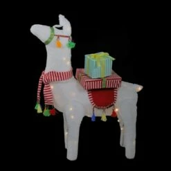 Northlight 31" LED Lighted Plush Fabric Llama with Gifts Christmas Outdoor Decoration -Outdoor Lighting Official Shop unnamed file 1120