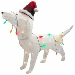 Northlight 32" LED Lighted Dachshund Dog in Santa Hat Outdoor Christmas Decoration 6 Northlight 32" LED Lighted Dachshund Dog in Santa Hat Outdoor Christmas Decoration -Outdoor Lighting Official Shop unnamed file 1129