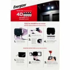 Energizer 600 Lumens Outdoor LED Motion Sensing Dual Head Security Outdoor Wall Light Black 12 Energizer 600 Lumens Outdoor LED Motion Sensing Dual Head Security Outdoor Wall Light Black -Outdoor Lighting Official Shop unnamed file 114