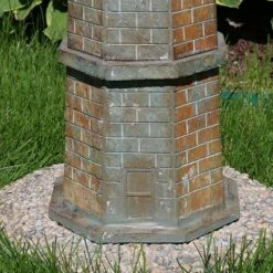 Sunnydaze Decor Sunnydaze Outdoor Backyard Garden Nautical Lighthouse Solar LED Pathlight Statue Figurine - 35" - Brick -Outdoor Lighting Official Shop unnamed file 1141
