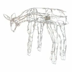 Northlight 42-Inch Lighted White Feeding Reindeer Animated Outdoor Christmas Decoration -Outdoor Lighting Official Shop unnamed file 1178