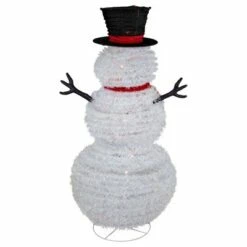 Northlight 4' Lighted Pop-Up Snowman Outdoor Christmas Decoration -Outdoor Lighting Official Shop unnamed file 1186