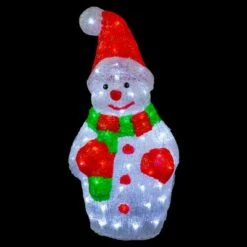 Northlight 25" Lighted Commercial Grade Acrylic Christmas Snowman Display Decoration
