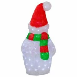 Northlight 25" Lighted Commercial Grade Acrylic Christmas Snowman Display Decoration -Outdoor Lighting Official Shop unnamed file 1190
