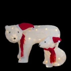Northlight Set of 2 LED Lighted Chenille Polar Bears Outdoor Christmas Decorations 8 Northlight Set of 2 LED Lighted Chenille Polar Bears Outdoor Christmas Decorations -Outdoor Lighting Official Shop unnamed file 1196