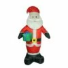 LB International 8' Red Pre-Lit Inflatable Santa Claus with Gift Christmas Outdoor Decor -Outdoor Lighting Official Shop unnamed file 1203