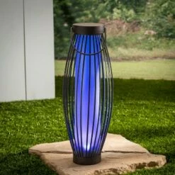 Garden Meadow 21-Inch High Solar-Powered Metal Barrel Lights with Handles, Set of 2 -Outdoor Lighting Official Shop unnamed file 1210