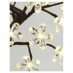 Lightshare 18" 36 LED Crystal Clear Acrylic Flower Bonsai With Green Leaf And Battery Powered - Warm White Lights -Outdoor Lighting Official Shop unnamed file 1228