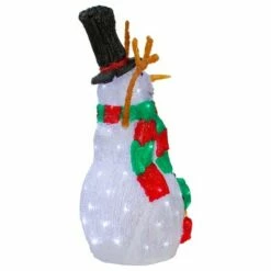 Northlight 23" Lighted Commercial Grade Acrylic Snowman Christmas Display Decoration -Outdoor Lighting Official Shop unnamed file 1234