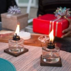 4" 3pk Mixed Material Votive Table Torch Brown/Clear - TIKI -Outdoor Lighting Official Shop unnamed file 1257