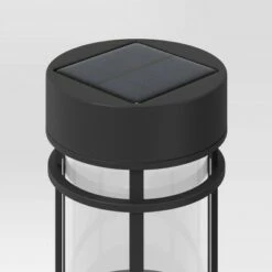 6pk Caged Bollard Pathway Light Black - Threshold™