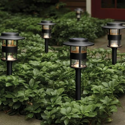 6pk Dual Hood Pathway Lights Black - Threshold™ 5 6pk Dual Hood Pathway Lights Black - Threshold™ - Image 3