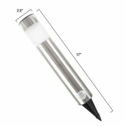 Solar Outdoor LED Light Path Walkway Lights - Silver - Pure Garden -Outdoor Lighting Official Shop unnamed file 1305