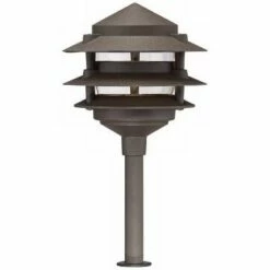 John Timberland Pagoda 12-Piece Complete Outdoor LED Landscape Lighting Set