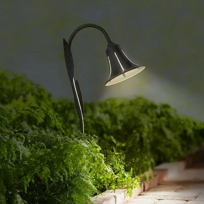 John Timberland Tulip Dark Rust 8-Piece LED Landscape Path Light Set 5 John Timberland Tulip Dark Rust 8-Piece LED Landscape Path Light Set - Image 3