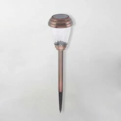 6pk Charleston LED Solar Lights - Antique Bronze - Smart Solar