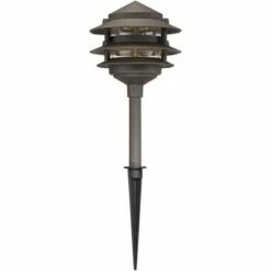 John Timberland Pagoda Bronze 10-Piece Outdoor LED Landscape Lighting Set