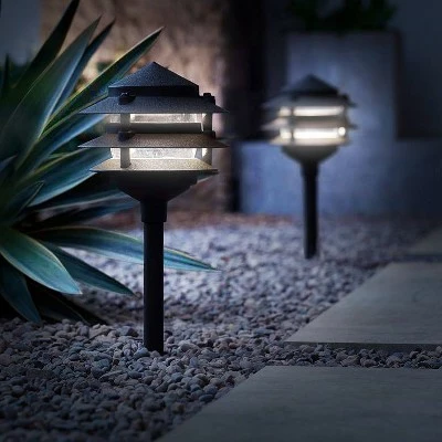 John Timberland Pagoda Black 12-Piece Outdoor LED Landscape Lighting Set 5 John Timberland Pagoda Black 12-Piece Outdoor LED Landscape Lighting Set - Image 3