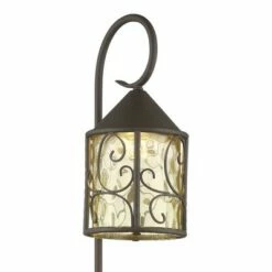 John Timberland Casa Seville 28" High Dark Walnut LED Path Lights Set of 2