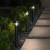 Smart Lighting Solar Pathlight Black - Ring
