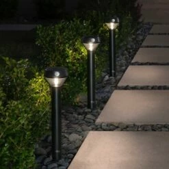 Smart Lighting Solar Pathlight Black - Ring