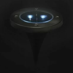 Sunnydaze Decor Sunnydaze Outdoor Solar Garden Disk Style Bright White Pathway Ground Stake Lights for Driveway or Yard - 6pk -Outdoor Lighting Official Shop unnamed file 1572