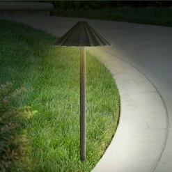 John Timberland Davenport Bronze Scalloped 3 Watt LED Landscape Path Light -Outdoor Lighting Official Shop unnamed file 1596