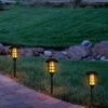 Alpine Corporation 6pk 17" Solar LED Path Torch Pathway Lights