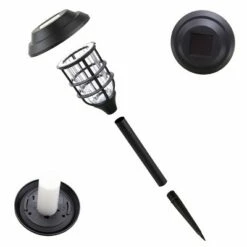 Alpine Corporation 6pk 17" Solar LED Path Torch Pathway Lights -Outdoor Lighting Official Shop unnamed file 1629