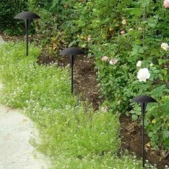 John Timberland Large Mushroom 18" High Black Low Voltage LED Path Light -Outdoor Lighting Official Shop unnamed file 1641