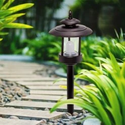Westinghouse 100 Lumen Low Voltage LED Pathway Light Landscape Kit w/ Transformer & Cable - Bronze