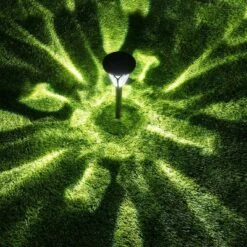 Alpine Corporation 8pk 17" Solar Pathway Lights Brown