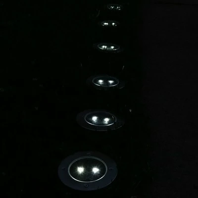 Sunnydaze Decor Sunnydaze Outdoor Solar Powered LED Garden Pathway Driveway Walkway Landscape Ground Stake Lights - Bright White - 12pc 5 Sunnydaze Decor Sunnydaze Outdoor Solar Powered LED Garden Pathway Driveway Walkway Landscape Ground Stake Lights - Bright White - 12pc - Image 3