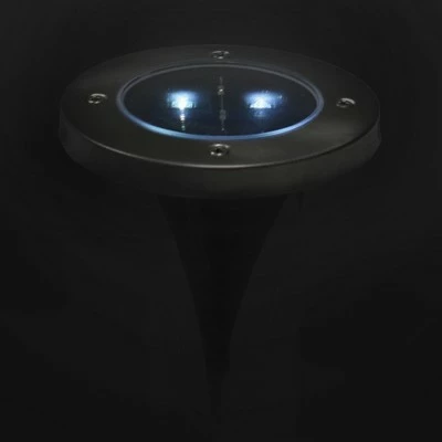 Sunnydaze Decor Sunnydaze Outdoor Solar Powered LED Garden Pathway Driveway Walkway Landscape Ground Stake Lights - Bright White - 12pc 7 Sunnydaze Decor Sunnydaze Outdoor Solar Powered LED Garden Pathway Driveway Walkway Landscape Ground Stake Lights - Bright White - 12pc - Image 5