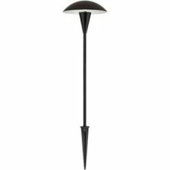 John Timberland Mushroom Black 8-Piece LED Path and Flood Light Set