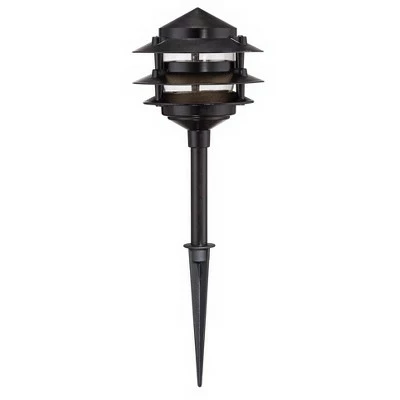 John Timberland Pagoda Black 9-Piece Outdoor LED Landscape Lighting Set 3 John Timberland Pagoda Black 9-Piece Outdoor LED Landscape Lighting Set