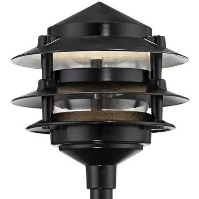 John Timberland Pagoda Black 9-Piece Outdoor LED Landscape Lighting Set 4 John Timberland Pagoda Black 9-Piece Outdoor LED Landscape Lighting Set - Image 2
