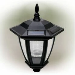 Alpine Corporation Solar Outdoor Lantern Black -Outdoor Lighting Official Shop unnamed file 2091