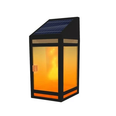 Techko Maid Solar LED Outdoor Wall Lantern with Flame - Techko Kobot 3 Techko Maid Solar LED Outdoor Wall Lantern with Flame - Techko Kobot
