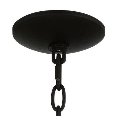 John Timberland Modern Outdoor Hanging Light Fixture Black Warm Brass Metal 15" Clear Glass for Exterior House Porch Patio Outside 3 John Timberland Modern Outdoor Hanging Light Fixture Black Warm Brass Metal 15" Clear Glass for Exterior House Porch Patio Outside - Image 2