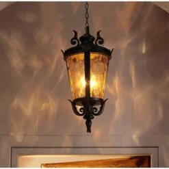 John Timberland Traditional Outdoor Light Hanging Veranda Bronze Scroll 26 1/4" Champagne Water Glass Damp Rated for Porch Patio 11 John Timberland Traditional Outdoor Light Hanging Veranda Bronze Scroll 26 1/4" Champagne Water Glass Damp Rated for Porch Patio -Outdoor Lighting Official Shop unnamed file 2148