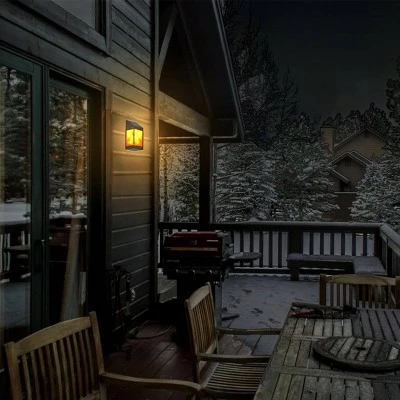 Techko Maid Solar LED Outdoor Wall Lantern with Flame - Techko Kobot 8 Techko Maid Solar LED Outdoor Wall Lantern with Flame - Techko Kobot - Image 6