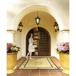 John Timberland Rustic Outdoor Ceiling Light Bronze 18" Hammered Glass for Exterior Entryway Porch -Outdoor Lighting Official Shop unnamed file 2184