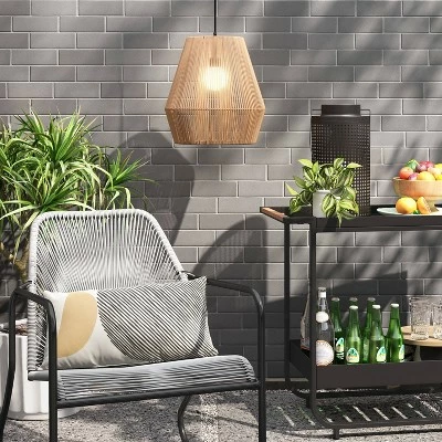 Pendant Solar Outdoor Ceiling Light - Naturals - Project 62™ 3 Pendant Solar Outdoor Ceiling Light - Naturals - Project 62™