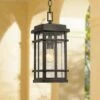 John Timberland Mission Outdoor Ceiling Light Hanging Oil Rubbed Bronze 14 1/2" Clear Seedy Glass Exterior House Porch Patio Deck -Outdoor Lighting Official Shop unnamed file 2188